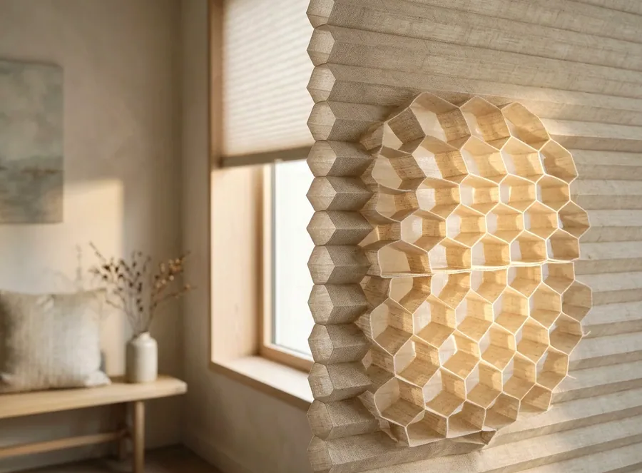 Cellular / honeycomb blinds fitted in a Welgemoed home