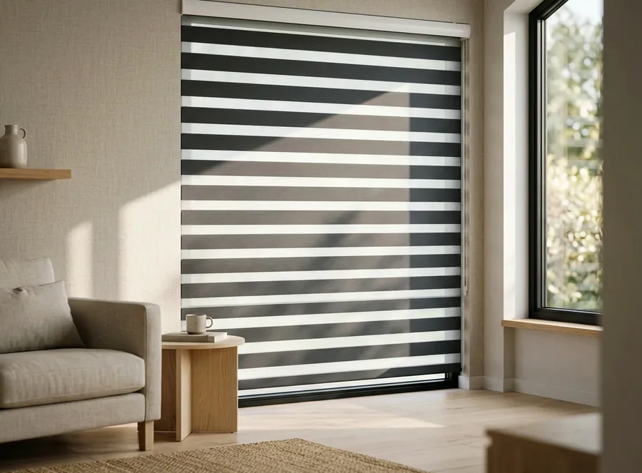 Day/night blinds fitted in a Welgemoed home